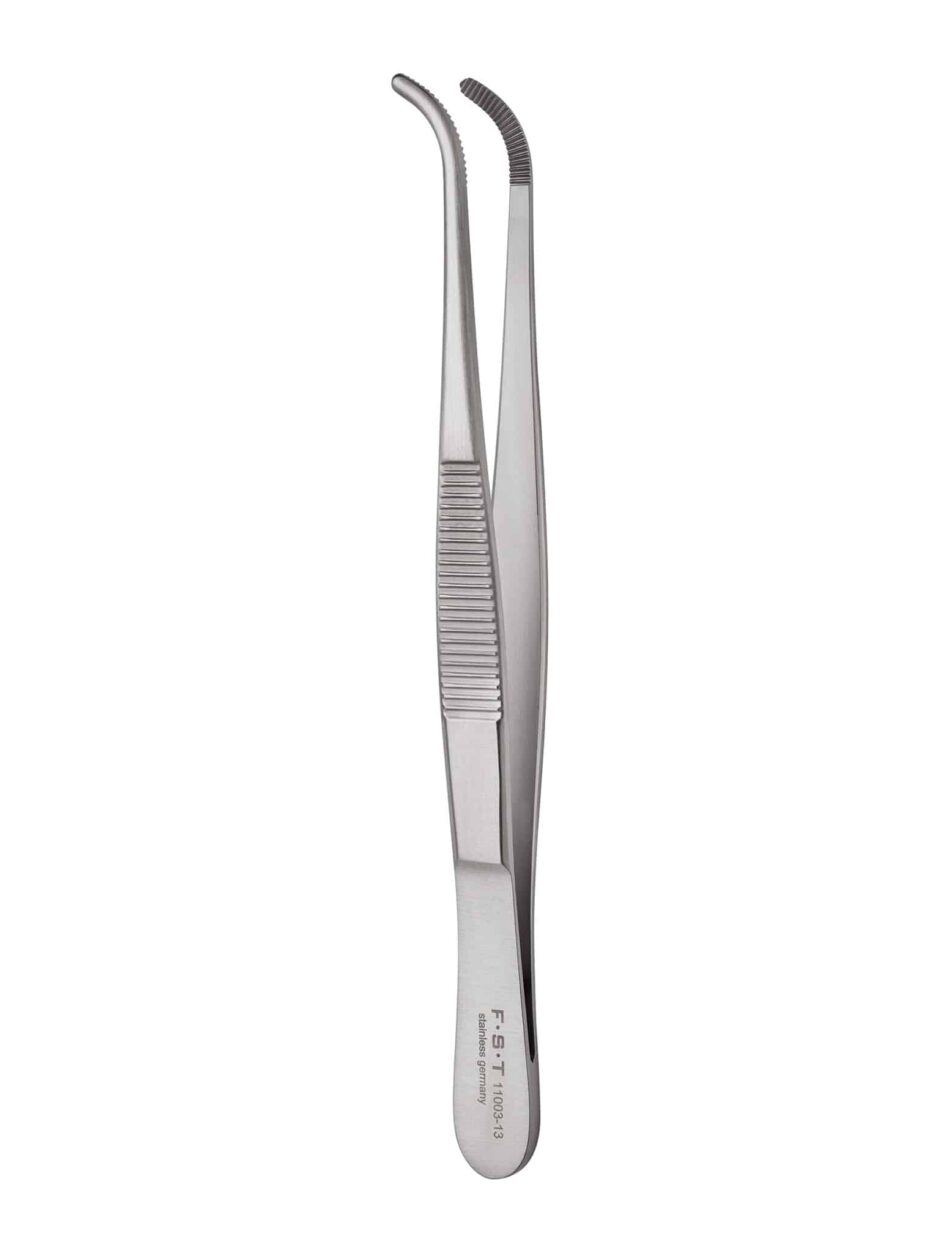 Narrow Pattern Forceps Curved 13cm