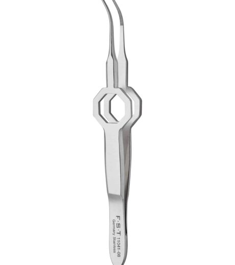 Octagon Forceps Curved Serrated