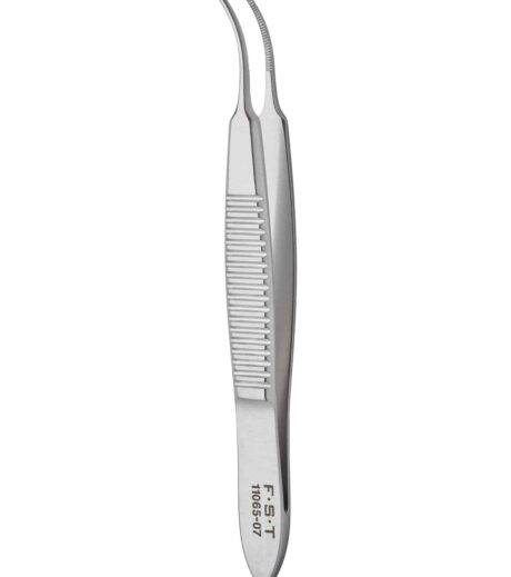 Fine Forceps Curved Serrated