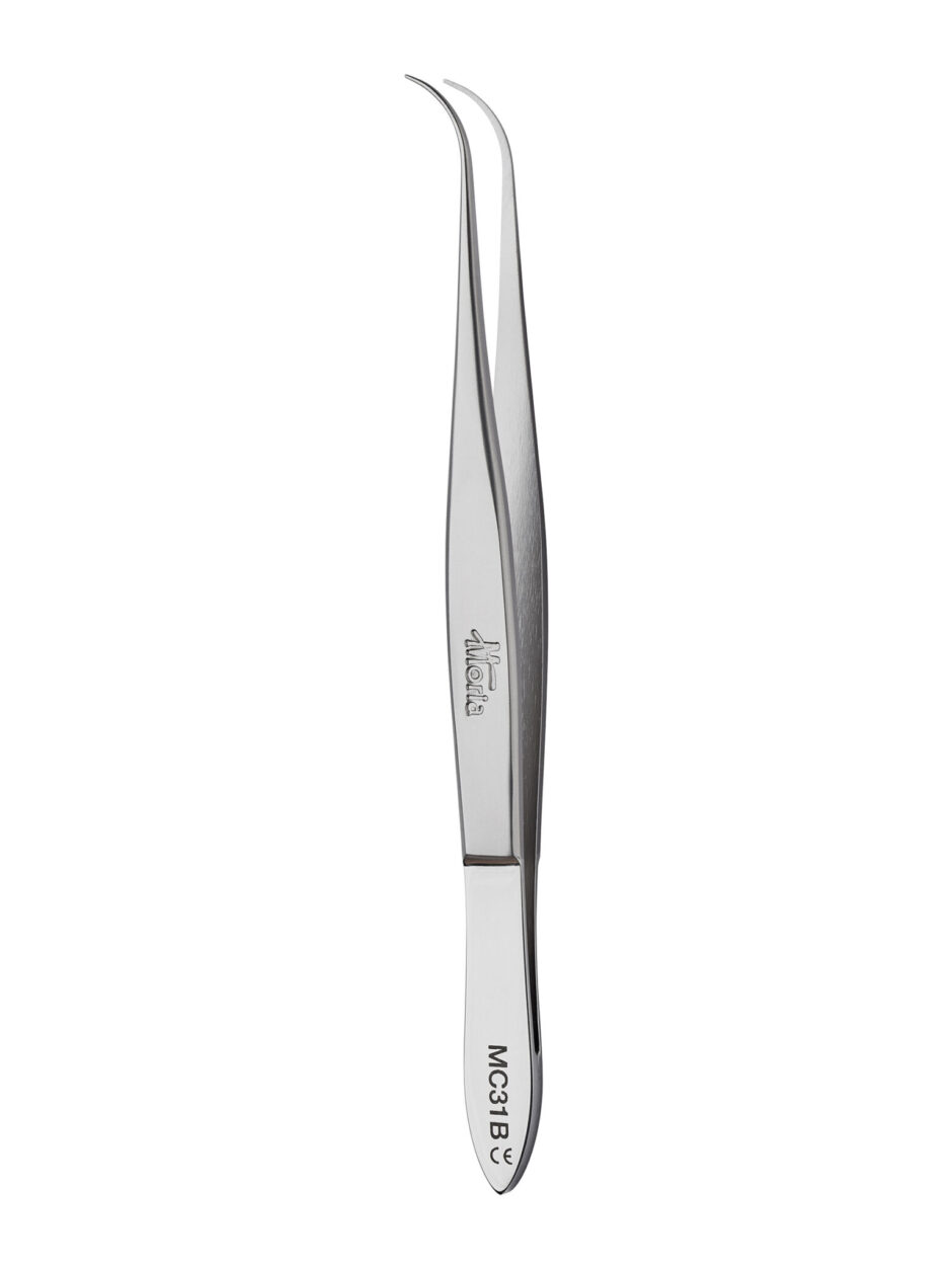 Moria MC31 B Forceps Curved Smooth