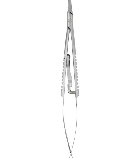 Castroviejo Needle Holder with Lock Curved