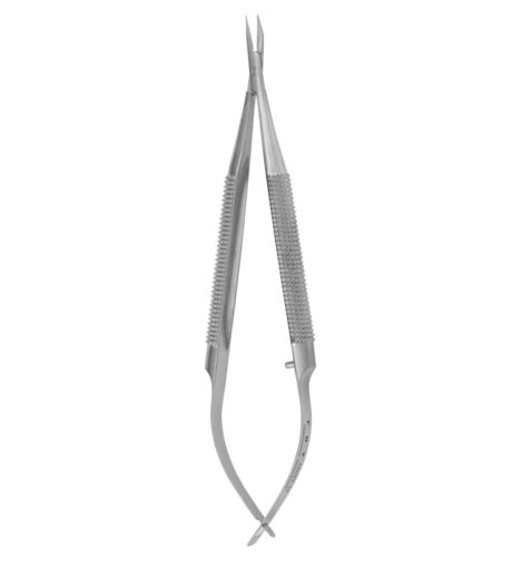 Round Handle needle holder, 12.5cm, curved, withtout lock