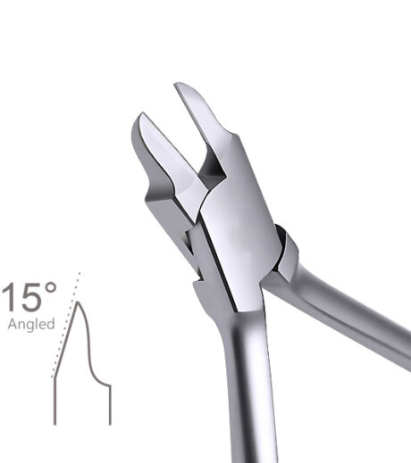 Pin & Ligature Cutter Narrow Tip 15° Angled