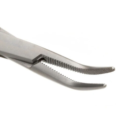 Dental Mathieu Needle Holder Forceps Curved Smaha Tip