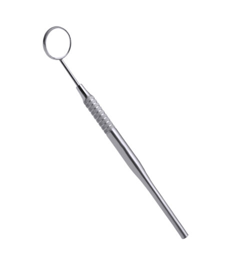 Dental 24mm Mouth Mirror with Handle Stainless Steel