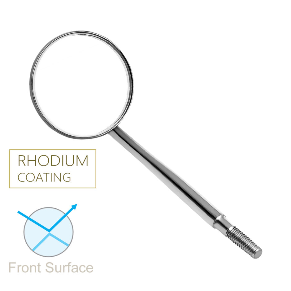 #3 Mouth Mirror Rhodium Coated Orthodontic Tools